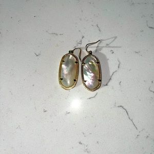 Kendra Scott mother of pearl earrings
